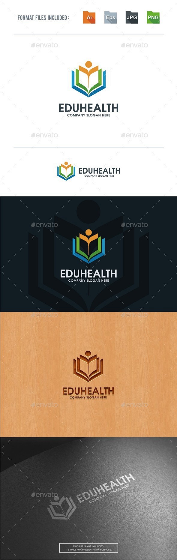 健康教育标志模板——大学标志模板Heal...