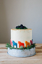 婚礼蛋糕+来自：婚礼时光——关注婚礼的一切，分享最美好的时光。#蛋糕#