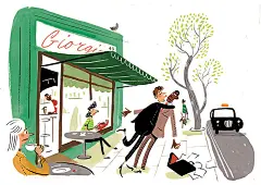 斯蒂芬柯林斯，斯蒂芬柯林斯，插图，插画，社论，出版，排版，人物，诙谐，滑稽，有趣，绘画，卫报，杂志，报纸，社论，出版，排版，街道，咖啡馆，浪漫，礼仪