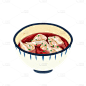 手绘-成都美食元素
