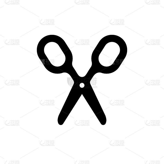 剪刀，剪，剪矢量图标插图