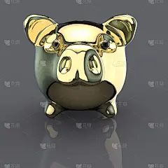 小猪银行- 3D插图