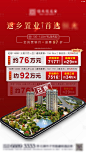 房地产特价房源创意移动端海报红色色PSD广告设计作品素材免费下载-享设计
