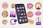 International Women's day Sticker pack : Stickers created for International women's day
