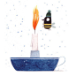 December 23rd #illo_advent #advent #illustration #illustratedadvent #christmas #candle #keepingwarm