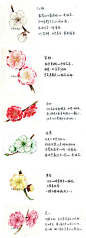 #论时令风物# 值立春节气，问梅花消息。水彩手绘了几种观赏梅花的品种图。 