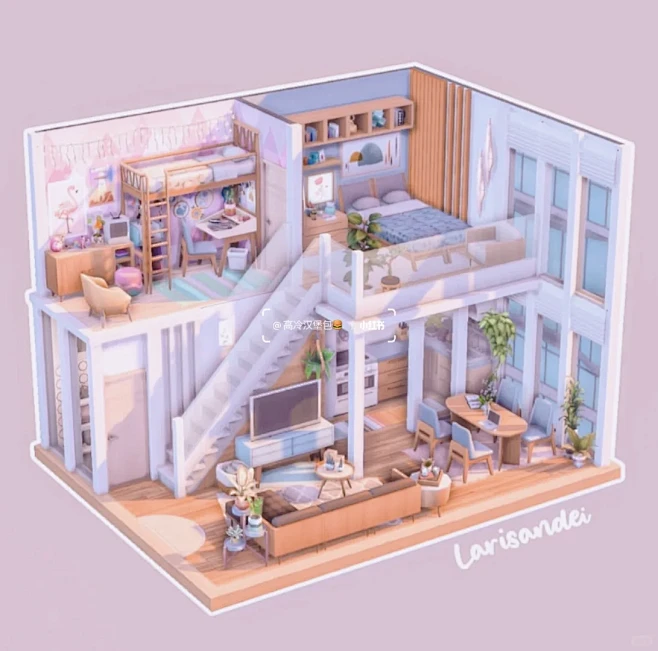 模拟人生4｜Loft布局 - 小红书