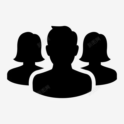 群组头像男人图标 标志 UI图标 设计图片 免费下载 页面网页 平面电商 创意素材-花瓣网