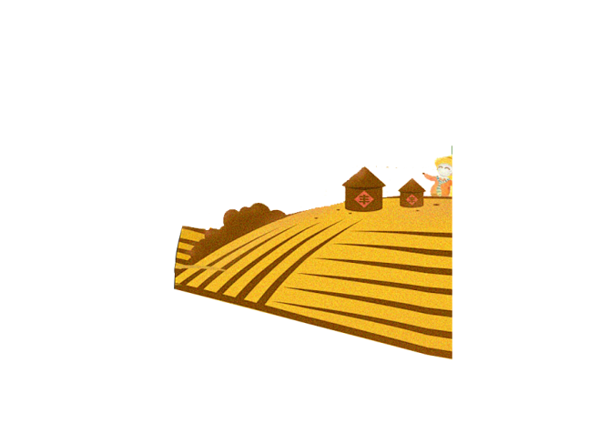 卡通田地透明素材png