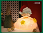 POPMART泡泡玛特 DIMOO圣诞陶瓷灯周边圣诞礼物女生礼物创意台灯-tmall.com天猫