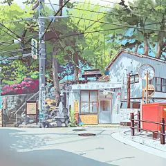 Mateusz日本东京小店水彩建筑 (86)