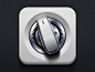 White & Texture Icon. - setting