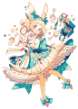 #オリジナル 宝石商の少女 - 上倉エク的插画