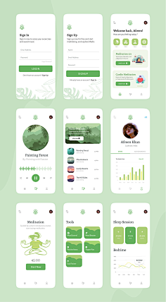 app界面设计-花瓣网|陪你做生活的设计师 | UI设计app ui界面设计医疗冥想