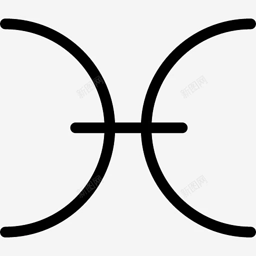 双鱼座Outlineicons图标高清素材 Pisces 双鱼座 免抠png 设计图片 免费下载-花瓣网