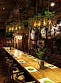 工业风主题餐厅吧台吊灯创意个性音乐胡桃里酒吧植物复古小鸟笼灯-淘宝网