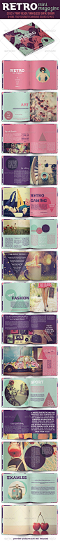 Retro Mini Magazine http://graphicriver.net/item/retro-mini-magazine/8240804?ref=damiamio In-design CS6 + Idml CS5 or lower Cool Retro Mini Magazine is magazine that provides your opportunity to use this layout for any purpose that you like. Easy to custo