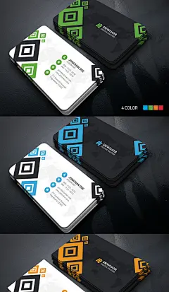 【简约二维码名片设计模板】下载_图侠网