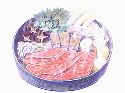 不能吃但是可以看的手绘美食 -插画