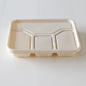 Biodegradable Food Packaging Material Lunch Bowl Meal Tray with Lid Cornstarch-Based Made Bioplastic Food Container pictures & photos