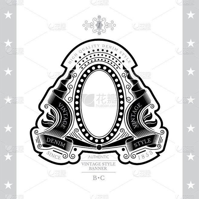 Oval Frame Between W...
