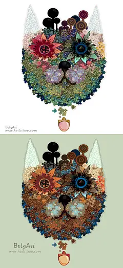 宝格丽香水-黑荔枝__涂鸦王国插画