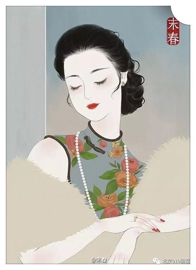如此细腻的插画，简直美到了骨子里 : 一...