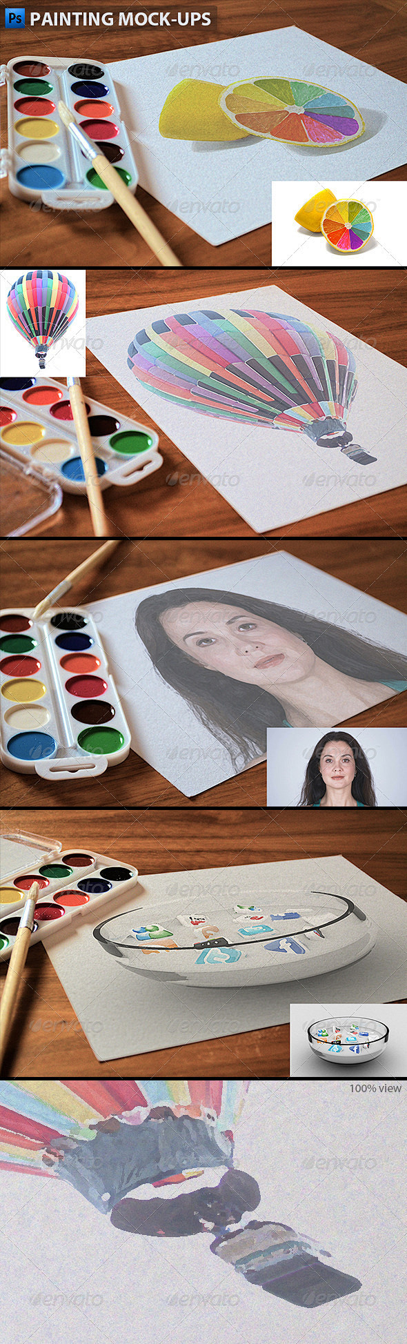 Painting Mock-ups广告设...