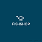 国外鱼店Logo设计