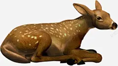 手绘棕色小鹿高清素材 页面网页 平面电商 创意素材 png素材