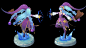 The witch -3D lowpoly handpainted-, Joker Y : 3D Creative characters<br/>A traditional witch-style tomboy made the girl 3D modeling. <br/>It was interesting~.
