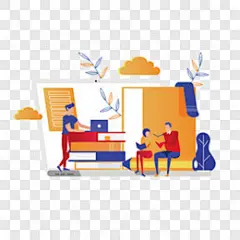 扁平风毕业答辩插画素材卡通手绘PNG图片➤来自 PNG搜索网 pngss.com 免费免扣png素材下载！
