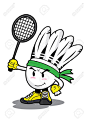 Badminton Shuttlecock Cartoon Royalty Free Cliparts, Vectors, And ... #824468 - PNG Images