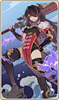 Beidou (Character Card) : Beidou is a Character Card obtained in Genius Invokation TCG. After reaching Proficiency 10, the following Dynamic Skin is obtained:File:Lightning Storm Equipment Card Golden.pngFile:Lightning Storm Equipment Card Golden.pngLight