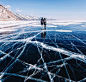 冰冻的贝加尔湖，剔透之美~