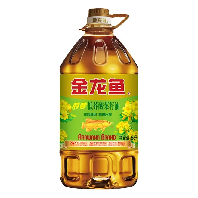 金龙鱼特香低芥酸菜籽油5升L家用食用油正...