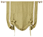 Tieup Bordered Heavyweight Faux Linen Grommet Top Curtain, Sage traditional-roman-shades