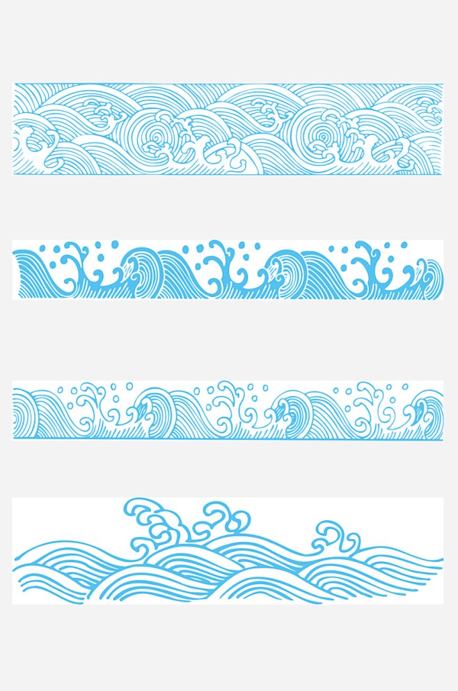 水波纹矢量背景素材-众图网