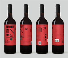 安若生采集到Stylish Wine Label Design Exampl