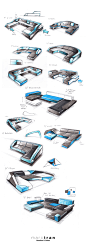 FURNITURE DESIGN - FREELANCE FOR IQLABELS | 2013 : This is part of my freelance work for IqLabels, manufacturer of furniture.Hand sketches with ball point pen and markers