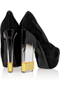 These Alexander McQueen Suede And Acrylic Pumps are absolutely stunning.