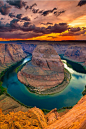 Horseshoe Bend is the name for a horseshoe-shaped meander of the Colorado River located near the town of Page, Arizona, Martin Spilkin: 