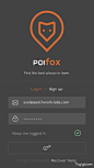POIfox-App-Login 登陆APP UI设计