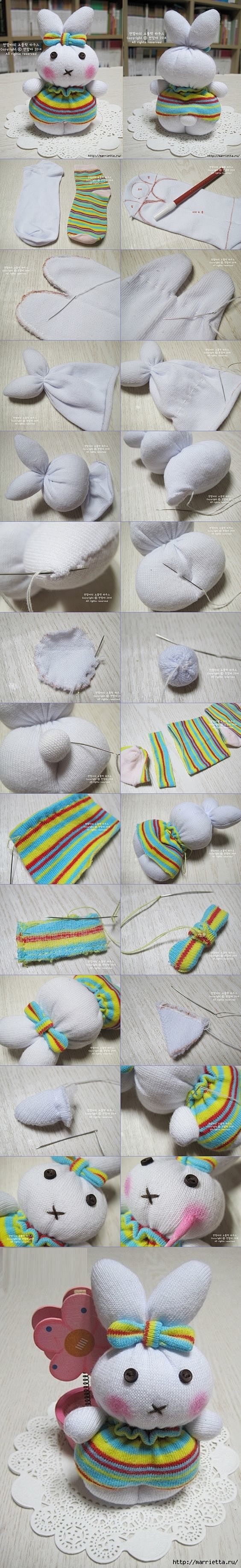 sock bunny TUTORIAL:...