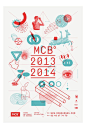 Saison 2013 2014 pour la MCB°, scène nationale de Bourges Affiche format 120x176cm, impression Pantone 320 et Pantone 812 2X (fluo) Texte composé en Simplon BP & Simplon BP Mono (© Emmanuel Rey, BPFoundry): 