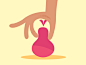 Just...stealing a pear? sneaky steal grab pear gif 2d animation