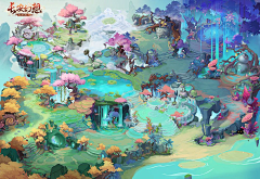 双下巴英雄采集到g挂机仙侠场景