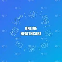 绘画插图,矢量,式样,健康保健,背景,电子邮件,线图标,直的,电话机,符号