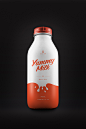 YUMMY MILK : Design of Yummy Milk Brand and Bottledesign