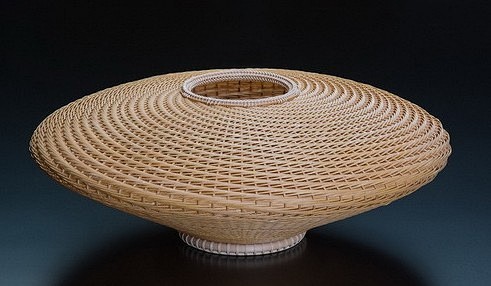 日本竹艺大师中臣一的精美竹编竹艺作品